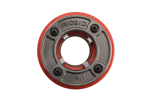 Top view of 12R Die Head For 1-1/2 NPT Threads, Complete Die Head Assembly, beefy heavy-duty pipe threading tool, durable cast construction.