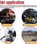Wide application of Half Inch Fuel Line Hose 10 Foot With Push Lock NBR Rubber for engine oil, steam discharge, diesel, fuel systems.