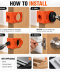 How to install Pro Grade Aluminum Door Hinge Jig And Mortise Lock Installation Kit with step-by-step guide.
