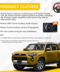 Product features of Radio Replacement Interface Plug And Play For Toyota And Lexus Vehicles With JBL System, car illustration visible