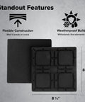 Universal RV Flex Leveling Pads Support For Jacks And Stabilizers Anti Sink Design Keeps Your Camper Solid On Soft Dirt Or Grass Setup 8 1 2 inch pads