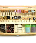 100 Piece Rotary Tool Accessory Set For Dremel And Other Rotary Tools With Diamond Burrs Mounted Stones Brass Nylon Brushes