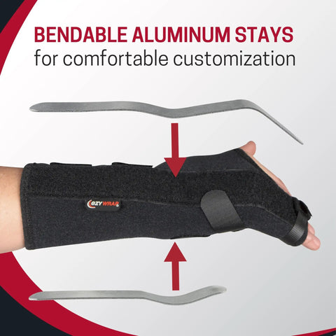 Boxer Fracture Splint Hand Brace With Finger Support, Adjustable Right Hand Wrist Support For Metacarpal Fracture