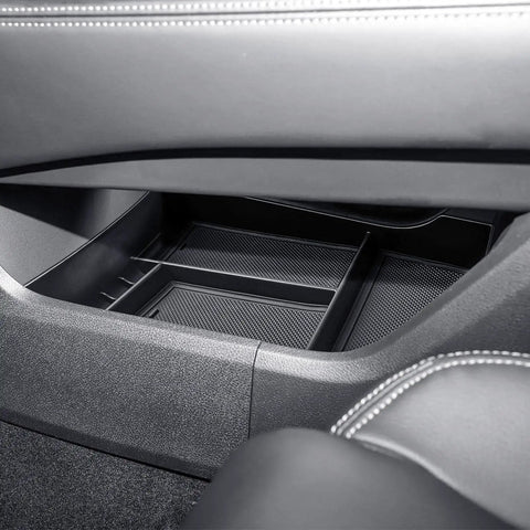 Center Console Organizer 2 Piece Set For Nissan Rogue 2021 2022 2023 2024 2025 2026 Armrest Storage Tray And Lower Console Organizer Black ABS