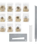 SC1 SC4 Keyway Rekey Kit For DIY Lock Rekeying Pro Grade Pinning Set With Bottom Pins (0-9, 50 Each) Top Pins Follower Pin Gauge Removal Tool