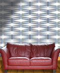 Slick Textured Vinyl Wallpaper Roll In Warm Light Hues For Fast Wall Refreshes And Chill Room Vibes Sturdy Large Scale Decor Sheet No Sweat Install For Your Cozy Living Space Today with modern couch.