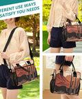 Insulated Lunch Bag For Adults And Kids With Desert Landscape Print Large Reusable Lunch Box Leakproof Portable Cooler Tote displayed outdoors