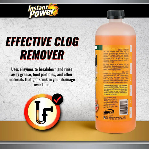 Disposer And Drain Cleaner With Enzyme Power For Odor Busting Orange Scent 1 Liter Safe For Septic Systems And All Plumbing Pipes