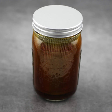 Ultra Fine Stainless Cold Brew Coffee Filter For Wide Mouth Mason Jars, Food Grade 304 Mesh Infuser inside mason jar on table