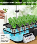 120 Pcs Hydroponic Pods Kit With 60 Grow Sponges And 60 Pod Labels For AeroGarden And Most Hydroponic Systems in use