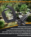 Aluminum Bowfishing Arrow Rest With Anodized Durability Adjustable Semi Open Design For Left Or Right Hand Use On Compound