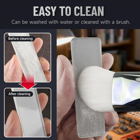 Cleaning process of Hobby Model Polishing Tools Set 3 Piece Glass Polishing Files 600 And 800 Grits with brush and hand
