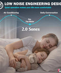 Woman and child sleeping soundly illustrating low noise of Beefed Up Replacement Bathroom Fan Motor For Nutone 763RL B Unit And 763RLN Series Fits 769RL 769RF B Units 50 CFM To 70 CFM Two Point Zero Sone Quiet Performance