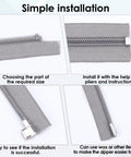 Metal Zipper Repair Kit 123 Pieces for DIY Fixes Includes Zipper Sizes 3 5 8 10 with Latch Sliders Retainer Insertion Pins