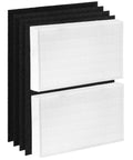 Premium Replacement Filters Bundle For Honeywell HPA Series Air Purifiers Featuring 2 HEPA Filters And 4 Activated Carbon Prefilters
