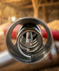 Close-up view of Portable Grain Suction Auger Pump With 276 Inch Screw Conveyor showing stainless steel feed inlet.