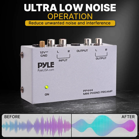 Ultra Compact Phono Preamp For Turntables And Audio Gear With RCA Input And Output A Tiny Yet Mighty Preamp For Record Players PP444