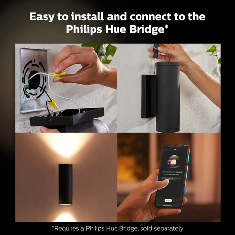 Installing Appear Outdoor Smart Wall Light With White And Color Ambiance LED Weatherproof Porch Patio Front Door Lighting 1 Pack