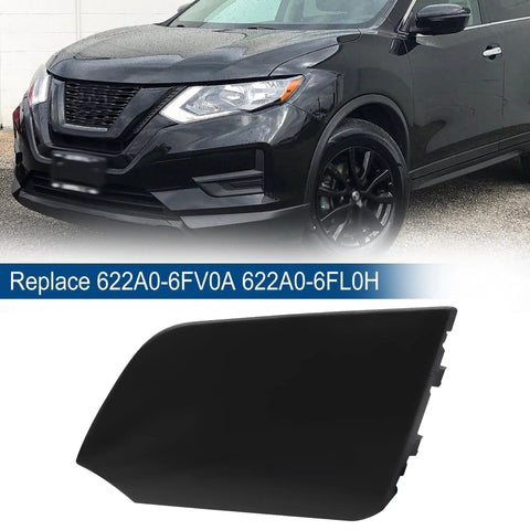 Front Bumper Tow Hook Cover For Nissan Rogue 2017 2018 2019 2020 CVT AWD FWD Hybrid Replaces 622A0-6FV0A 622A0-6FL0H