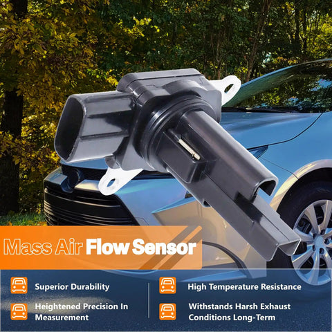 Toyota Mass Air Flow Sensor Maf Compatible With Camry 07 17 Corolla 09 18 Rav4 06 18 Sienna Avalon Lexus Es350 Rx350 Scion Xb Iq Tc For Replacement 22204 0H010 222040V010 High Precision Air Meter For Smooth Power And Efficient Performance, black plastic sensor