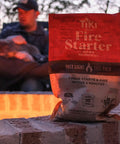 Real Wood Pellet Fire Starter Pack 10 Count for smokeless outdoor fire pits and indoor fireplaces by a fire pit