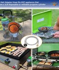 Gas Hauler Pro Kit With 10Lb Propane Tank And 5Ft Steel Braided Adapter Hose In Insulated Carry Case For Camping And Outdoor Adventures