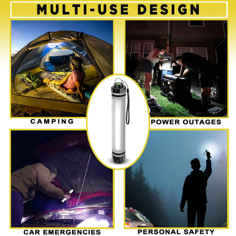 Waterproof Rechargeable LED Flashlight And Power Bank For Camping And Outdoor Adventures Rugged IP68 Submersible Light