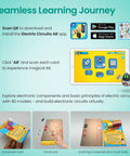 Hands On Electronics Kit For Kids That Makes Learning Real Circuits Fun With Augmented Reality Flashcards For Homeschool And Classroom Use Aimed At Building Critical Thinking Creativity And Practical STEM Skills With A Free Learning App, AR app setup