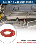 Silicone Vacuum Tubing Hose For Automotive Use High Temp Reinforced 10 Ft Long One Sixteenth Inch Inner Diameter And Two Millimeter Wall Red One Piece Durable Flexible Vacuum Line in car engine