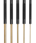 Brass Pin Punch Set For Gunsmithing And Woodworking, 8 Inch Length, 5 Piece With Round Shank, Sizes 1/8 To 3/8 Inch