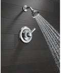 Lahara 14 Series 5-Setting Shower Faucet Trim Kit With Chrome Shower Head And Handle, Valve Trim Kit, Chrome Finish, Valve Not Included