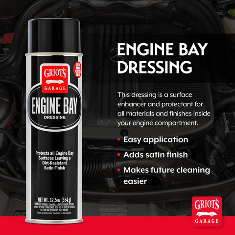 Engine Bay Dressing Detailing Spray That Revives Factory Look, Surface Enhancer And Protector For All Engine Bay Surfaces
