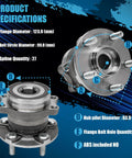 Beefy Rear Wheel Bearing Hub Assembly Five Lug For Subaru Forester 2014 To 2018 Impreza 2012 To 2021 Crosstrek