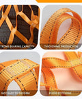 Heavy Duty Lifting Net For Construction And Crane Hoisting with tear resistant cargo net, 1.5m by 1.5m, thick straps detail