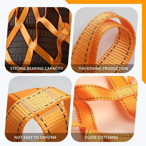 Heavy Duty Lifting Net For Construction And Crane Hoisting with tear resistant cargo net, 1.5m by 1.5m, thick straps detail