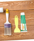 Two Set Wall Mending Cream Kit Quick Drying Drywall Crack Repair Paste With Scraper and brush on wooden surface