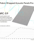 Top Shelf Large Acoustic Panels 2 Pack 48x24 Inches Sound Proof Foam Wall Tiles Heavy Duty Fabric Wrapped panel NRC 0.9