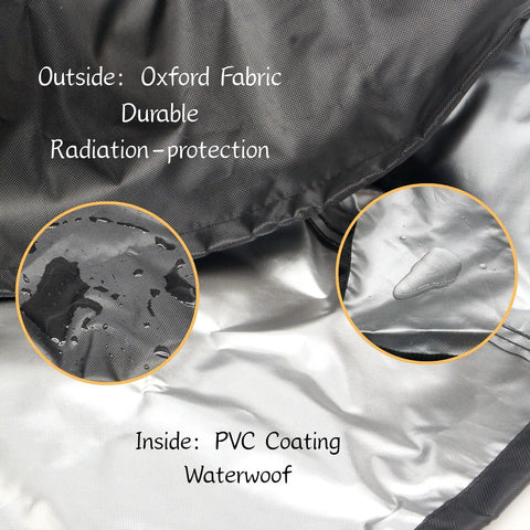Beefed Up Heavy Duty Boat Outboard Engine Cover For 150-250HP Motors, Lightweight Cowling Protector Shields Against Sun Rain Sand Snow Scratches, Fits Most 32.3 x 19.7 x 23.6 Inches Outboard Engines