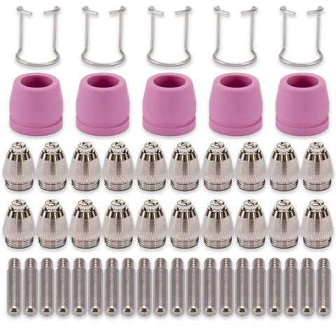 0.030 Inch Plasma Cutter Tip Nozzles Consumables Kit 50 Pack For CUT60 CUT60SP CUT50DP CUT50PI LGK60 LTP 5000 And More