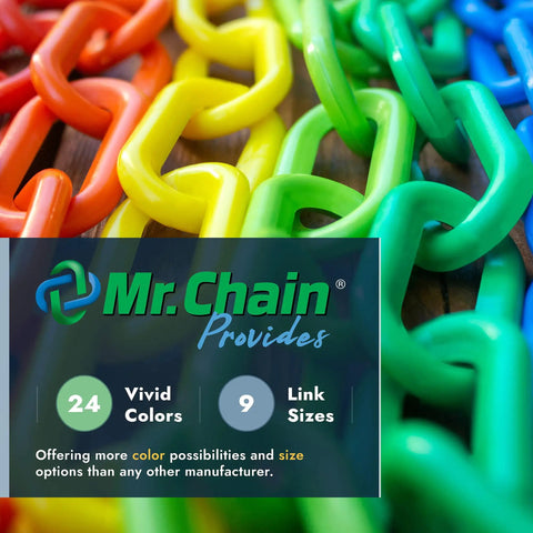 Top Shelf Orange Plastic Barrier Chain Five Hundred Feet Long For Crowd Control And Venue Lines Built Tough With Heavy Duty Polyethylene To Section Off Zones Smooth Doing It No Sweat At All, featuring colorful linked chains.
