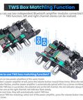 Bluetooth 5.3 Mono Amplifier Board With TWS Boost For Home And Outdoor DIY Speaker Builds, 100W Output, treble and bass control.