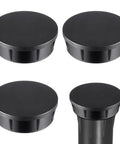 3 Pack Sprinkler Head Cap Set For Hunter Pro Spray Sprinklers With Fluoroelastomer Seals, Black Cap With O Rings, Replacement For PROS04 PROS06 PROS12 PRS30 PRS40, showing four black caps, one installed.