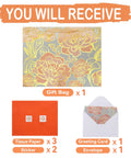 16.5 Inch Extra Large Rose Gold Gift Bag Set With Handles Greeting Card Tissue Paper And Stickers for versatile gift giving