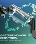 Heavy Duty Monitor Arm for 24 to 57 Inch Screens with adjustable spring tension, showcasing smooth movement and sturdy design.
