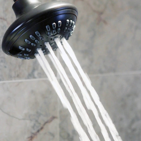 6 Function Luxury Shower Head With High Pressure Boost And Adjustable Wall Mount Anti Clog Nozzles For Low Flow Showers 2.5 GPM Oil Rubbed Bronze