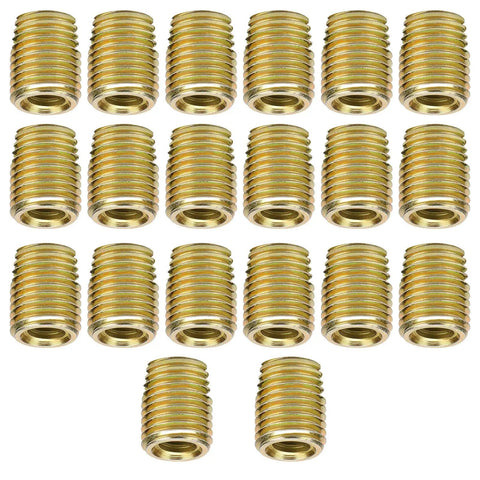 Jiawu 20 Pcs Heavy Duty Self Tapping Thread Insert Kit For Automotive And Machinery. Premium carbon steel zinc inserts