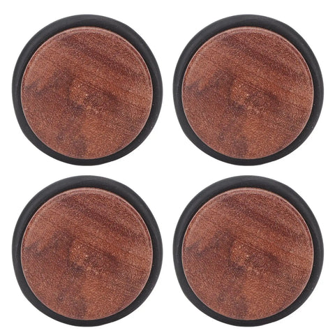 Solid Wood Cylindrical Door Stopper With Rubber Ring Heavy Duty Floor Protector For Home Office Non Slip Base Easy Install Works On Carpet Wood Tile Stone Concrete Gap Shield