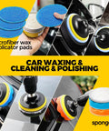 Dope 22 Piece Drill Brush Attachment Kit With Scrub Pads Sponges Buffing Pads Wax Applicator Pads Car Polishing Pads