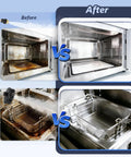 Before and after cleaning with Heavy Duty 2500W Steam Cleaner With Lightning Fast Heat Up portable high temp power steamer.