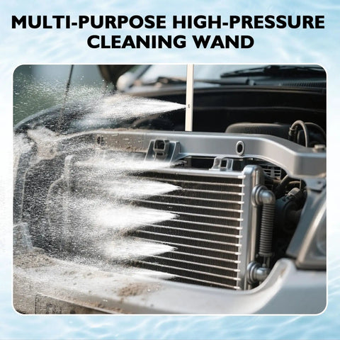 Ultra Reach Radiator Cleaning Wand Set With 48 Inch And 24 Inch Wands, 8 Nozzle Tips And Adapter Kit cleaning radiator in car engine